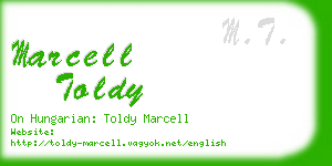 marcell toldy business card